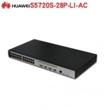 华为千兆24口交换机 S5720S-28P-LI-AC4SFP光口